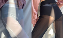 Moda dünyasının yeni trendi: Transparan pantolon!