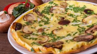 Lezzetli mantarlı omlet tarifi!