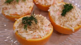 Portakal kabuğunda havuçlu kereviz salatası
