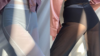 Moda dünyasının yeni trendi: Transparan pantolon!